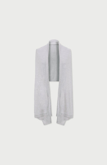 Grey Merino Wool Scarf Wrap By Paul James