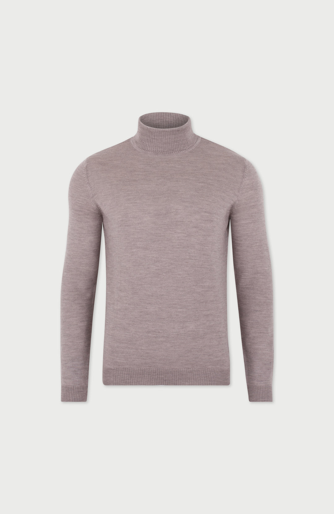 Barley Mens Extra Fine Merino Wool Roll Neck Jumper By Paul James