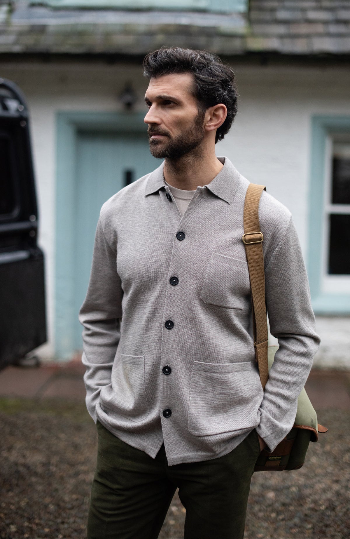 Mens Extra Fine Merino Wool Work Shirt - Feature 3