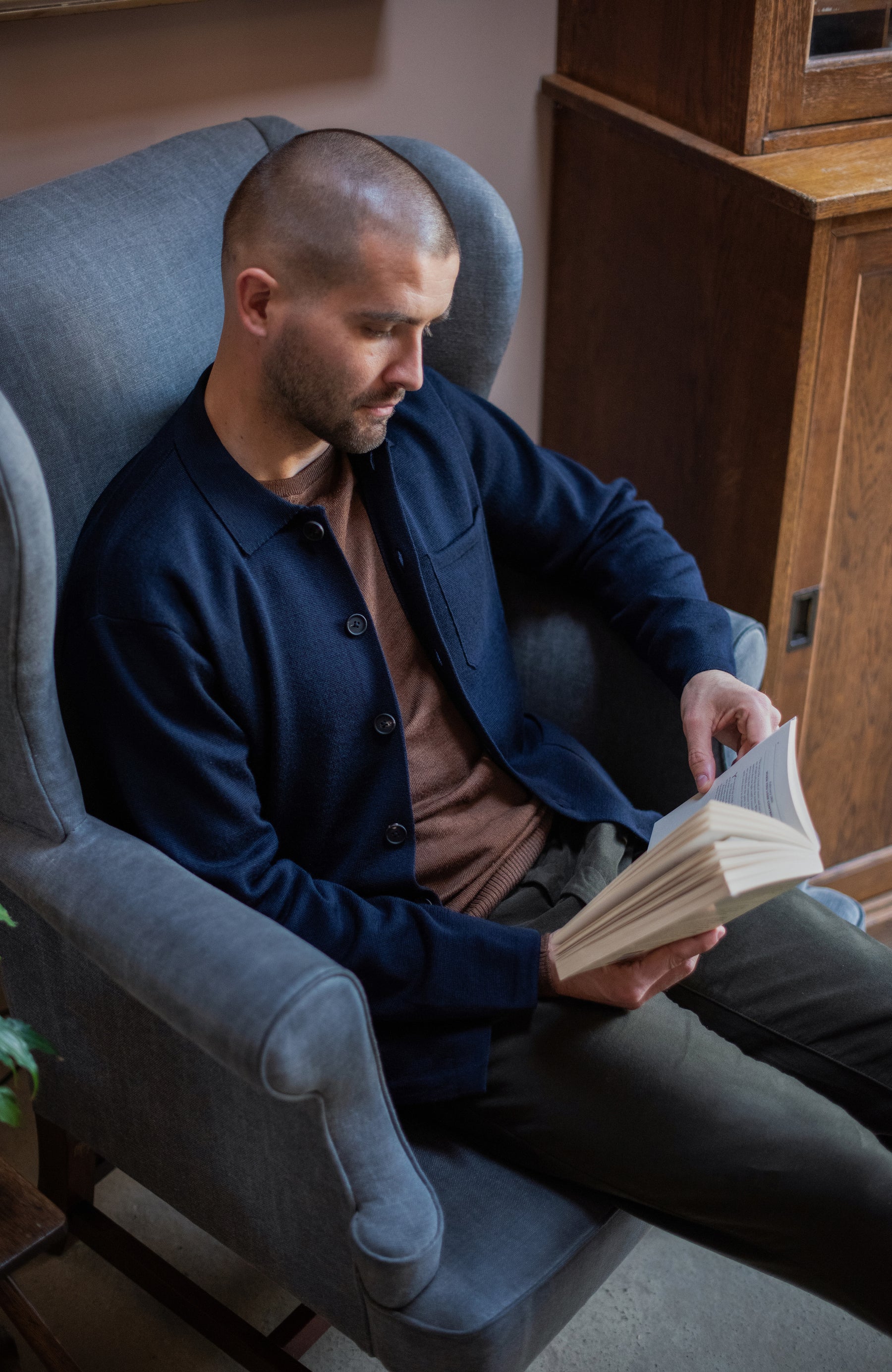 Mens Extra Fine Merino Wool Work Shirt – Paul James Knitwear