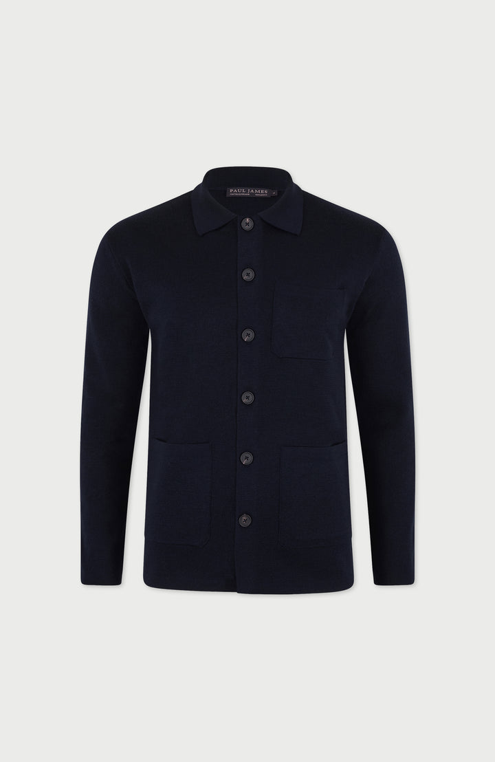 Mens Extra Fine Merino Wool Work Shirt – Paul James Knitwear