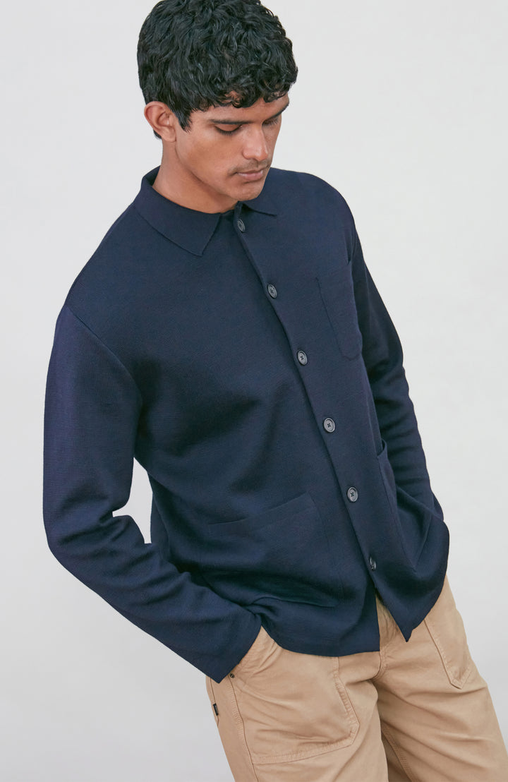 Mens Extra Fine Merino Wool Work Shirt – Paul James Knitwear