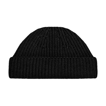 black fisherman watch cap