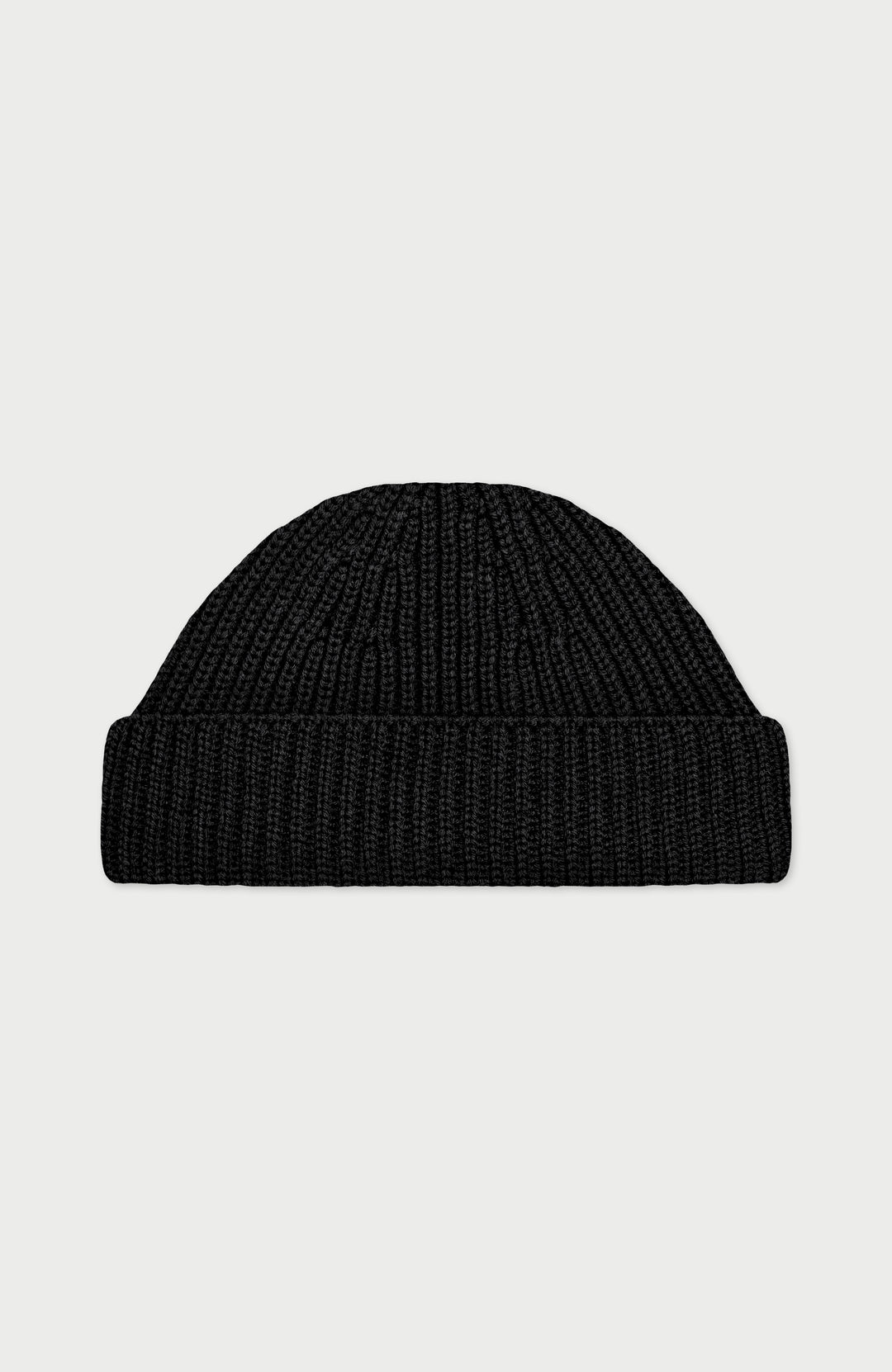 Black Extra Fine Merino Wool Beanie By Paul James