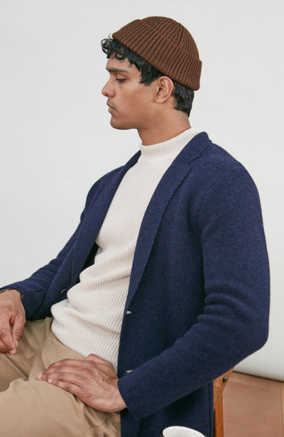 Heavyweight Extra Fine Merino Fisherman Beanie
