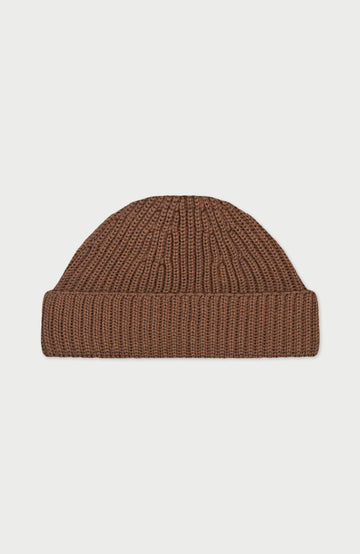 Brown Extra Fine Merino Wool Beanie By Paul James