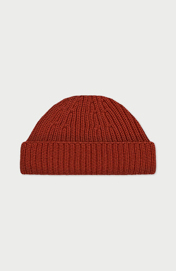 Red Extra Fine Merino Wool Beanie By Paul James