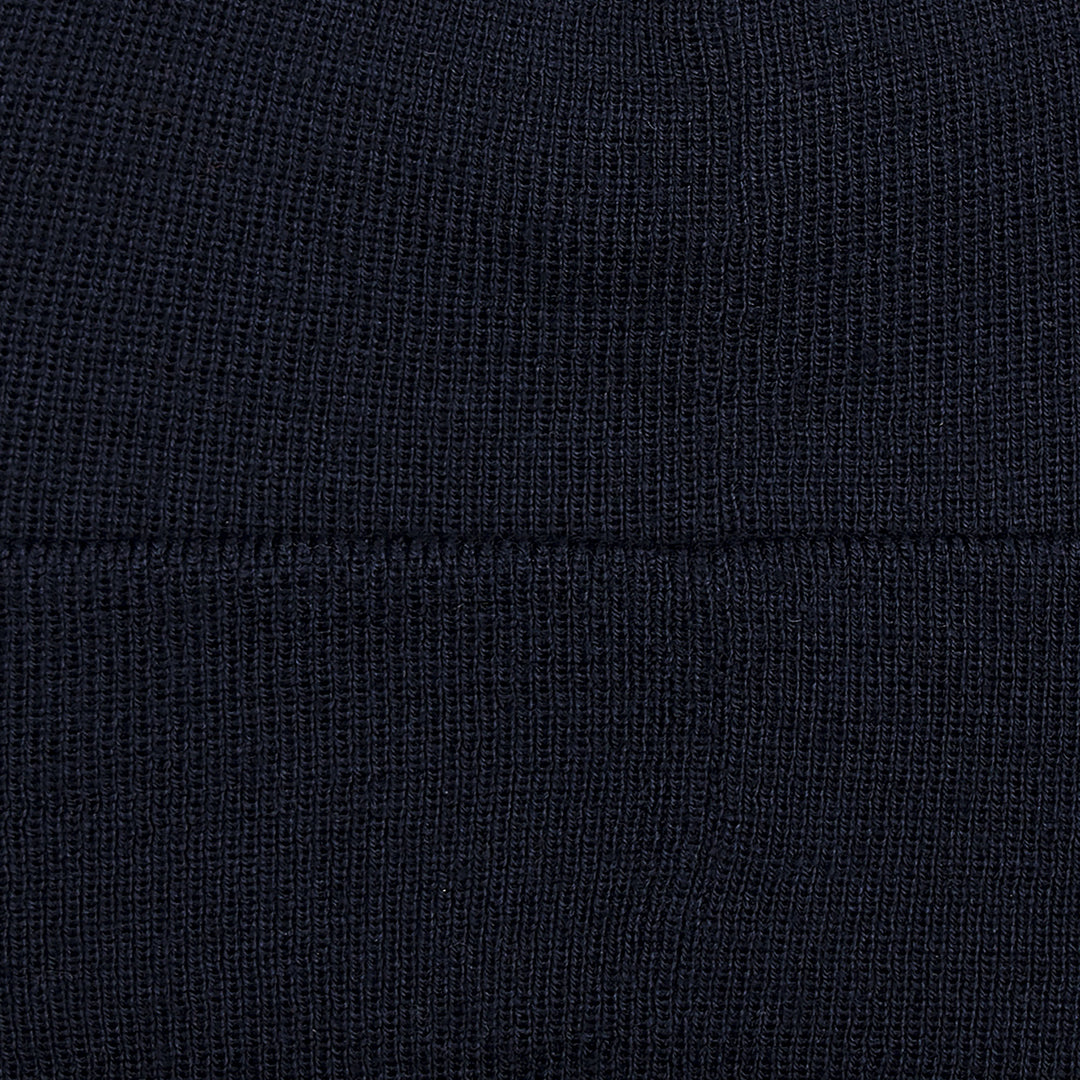 navy mens knitted watch cap beanie by Paul James