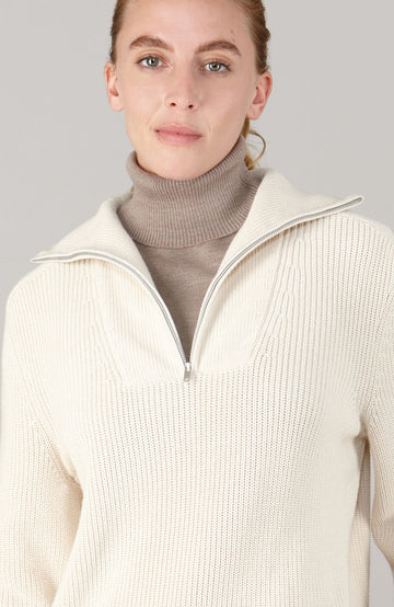 beige womens roll neck warmer