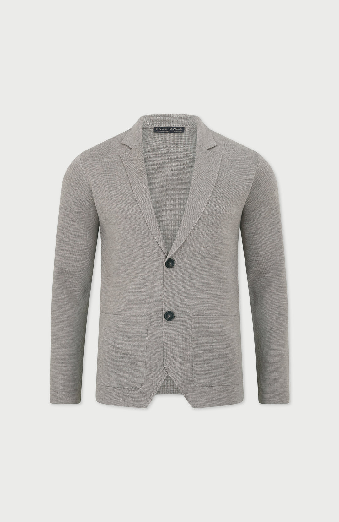 Gray mens merino wool blazer by paul james