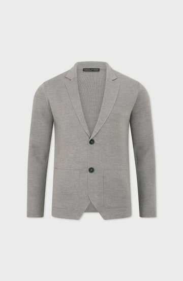 Gray mens merino wool blazer by paul james
