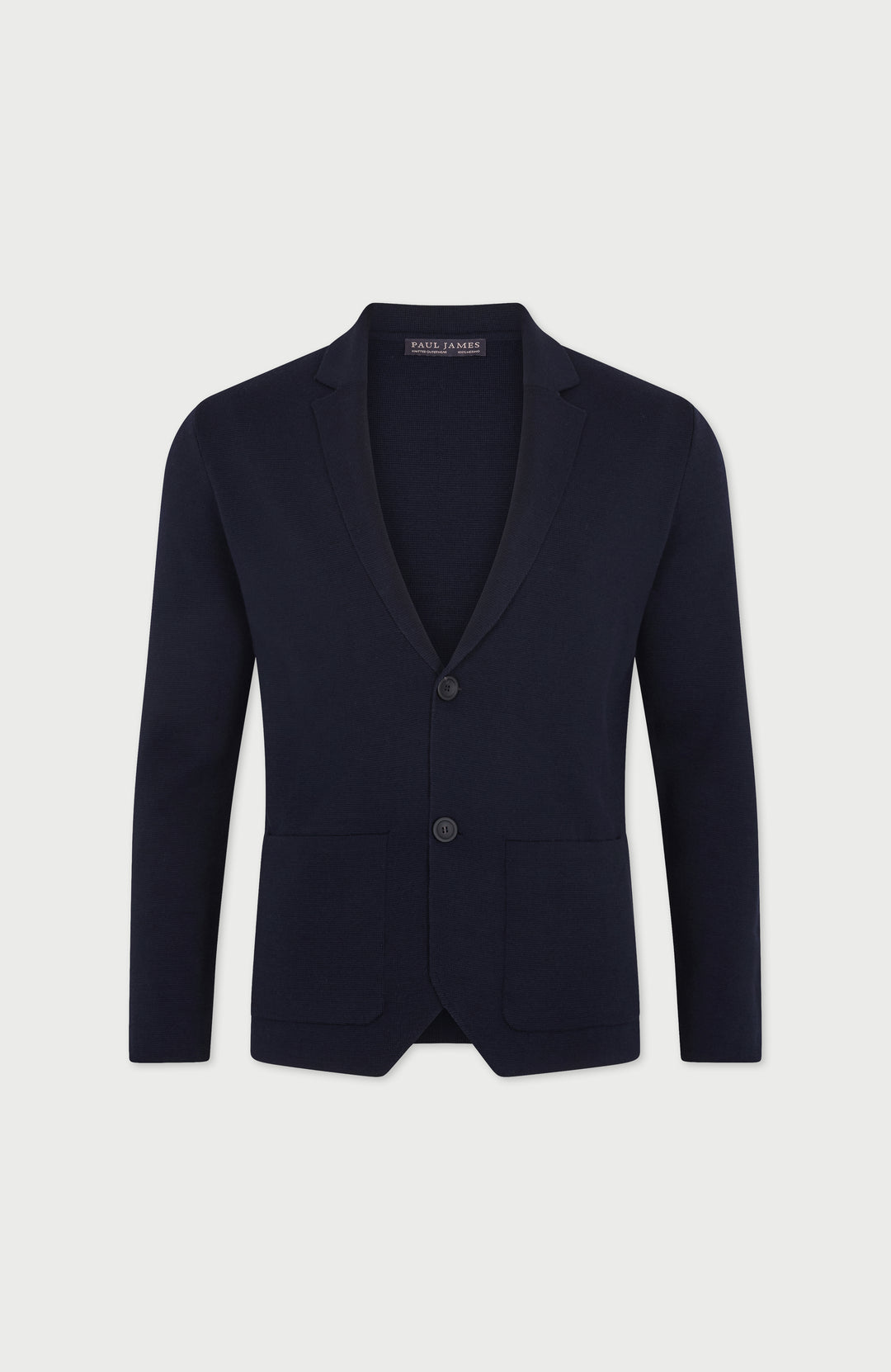 navy mens merino wool blazer by paul james
