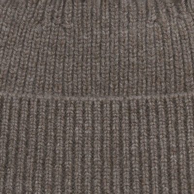 taupe mens merino cashmere beanie hat