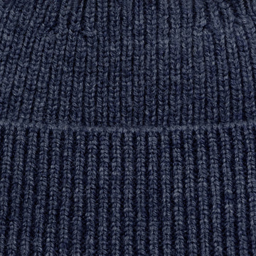 Denim Blue Lightweight merino cashmere beanie by Paul James
