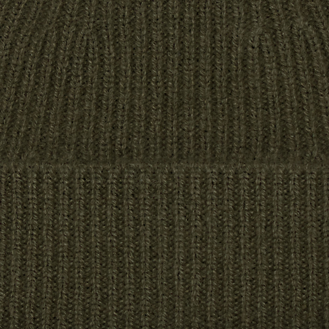 green merino cashmere beanie by Paul James