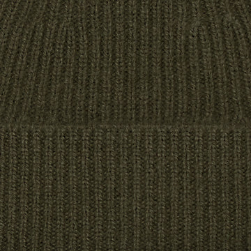 green merino cashmere beanie by Paul James