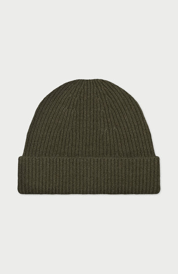 Green Merino Cashmere Beanie By Paul James