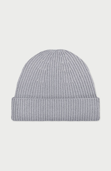 Grey Merino Cashmere Beanie By Paul James