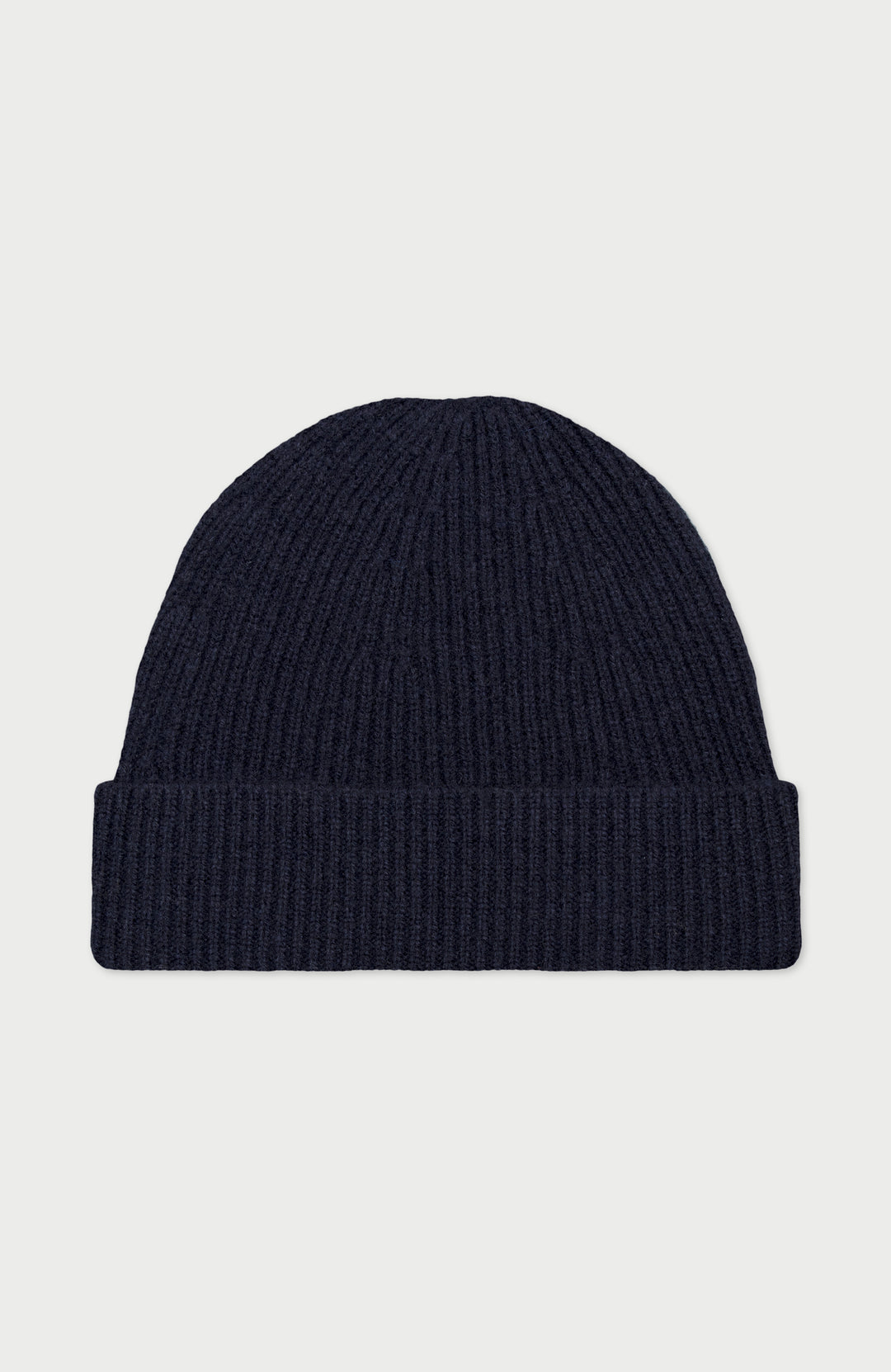 Navy Merino Cashmere Beanie By Paul James