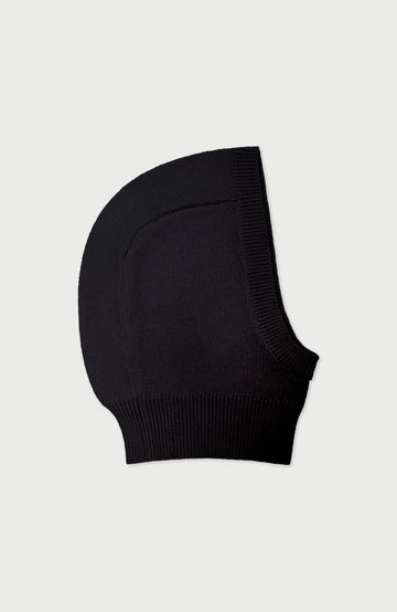 Black Merino Cashmere Balaclava By Paul James