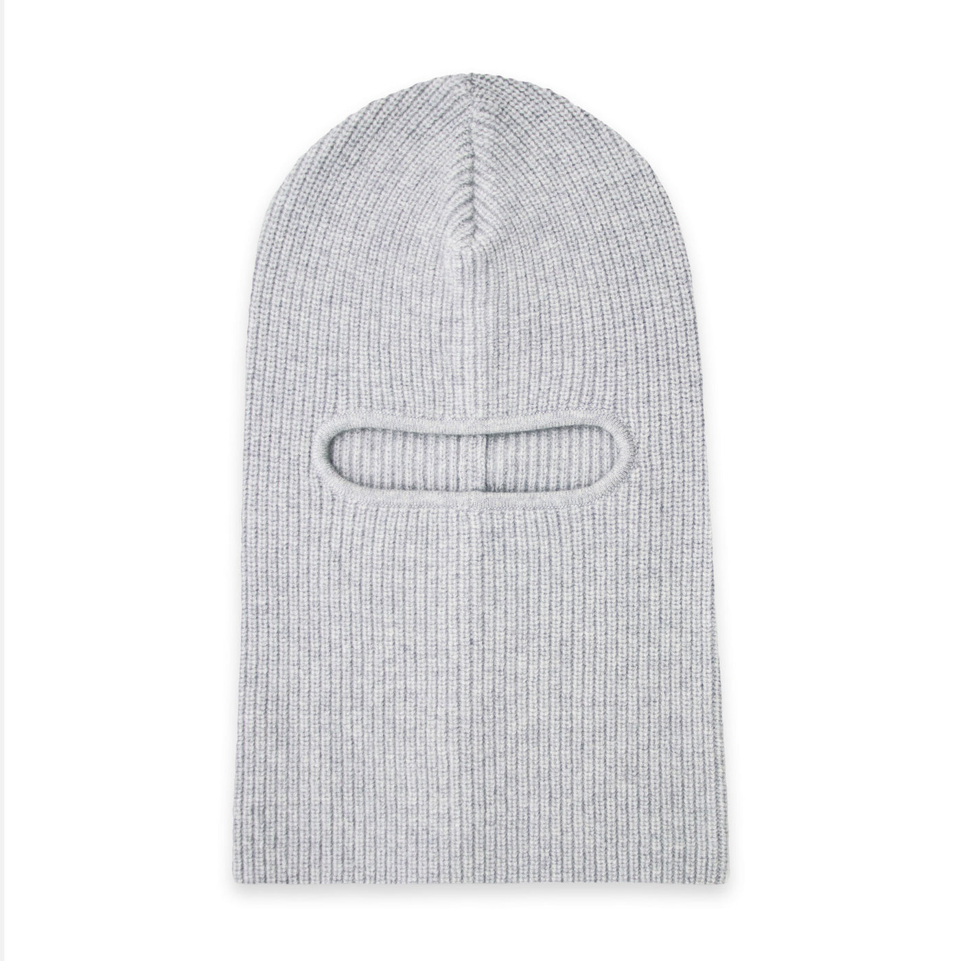 light grey cashmere merino wool balaclava