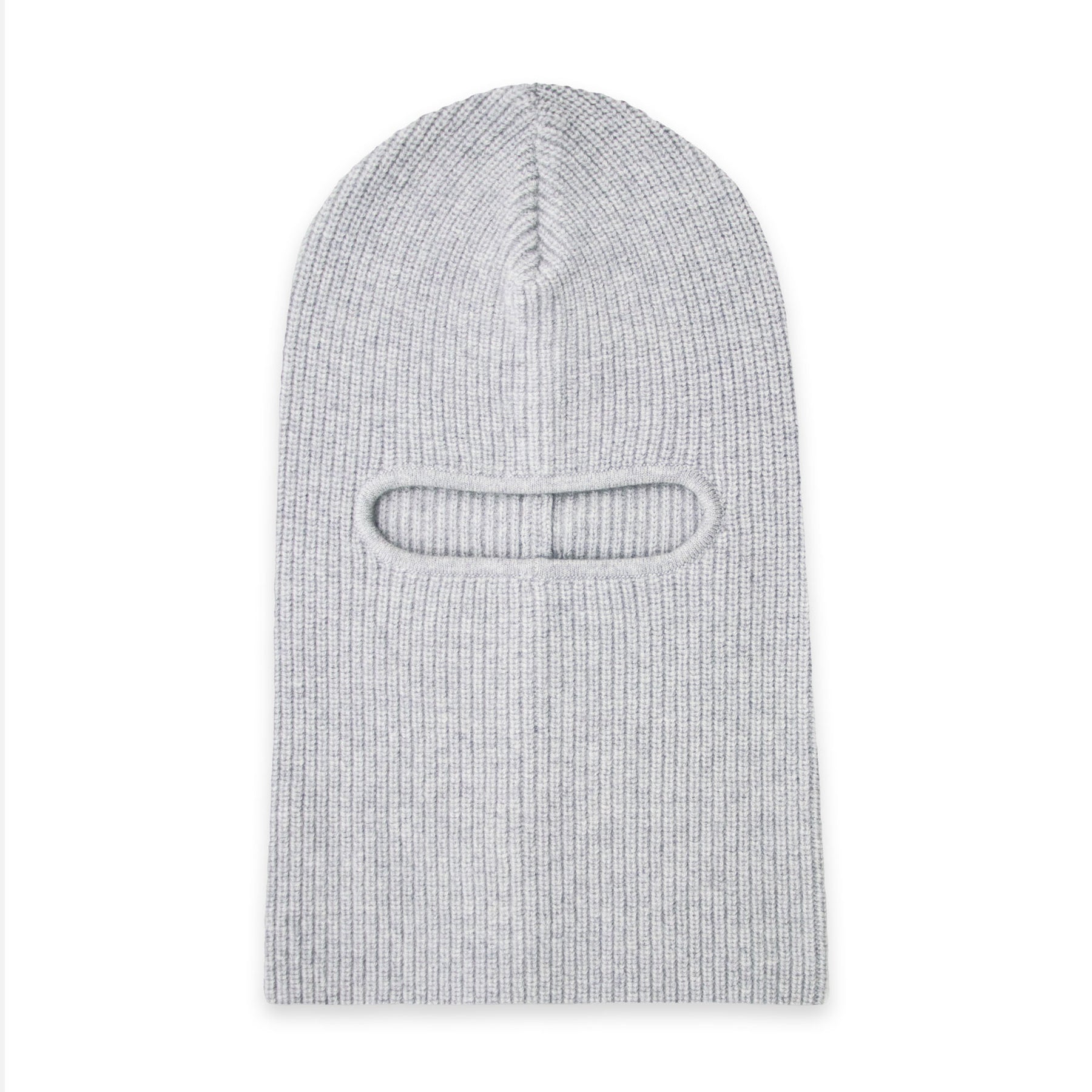 light grey cashmere merino wool balaclava