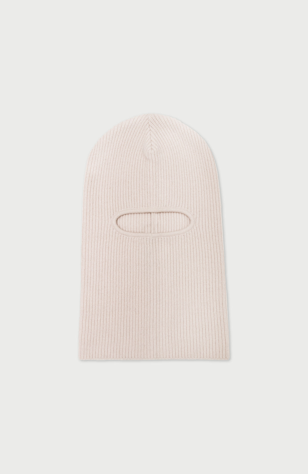 Oyster Merino Cashmere Balaclava By Paul James