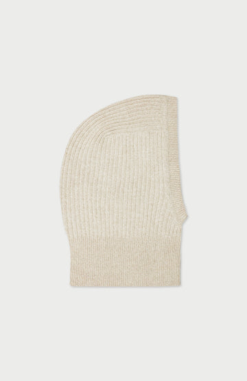 Beige Merino Cashmere Open Face Balaclava By Paul James