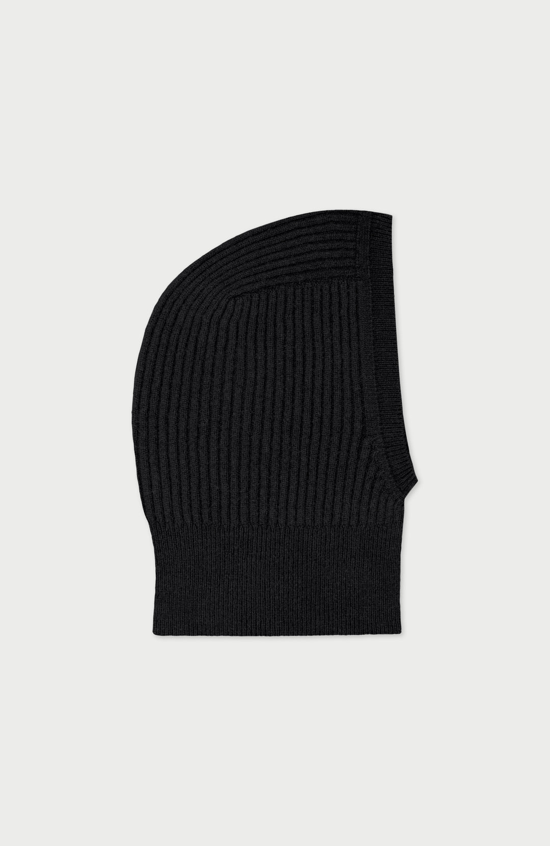 Black Merino Cashmere Open Face Balaclava By Paul James
