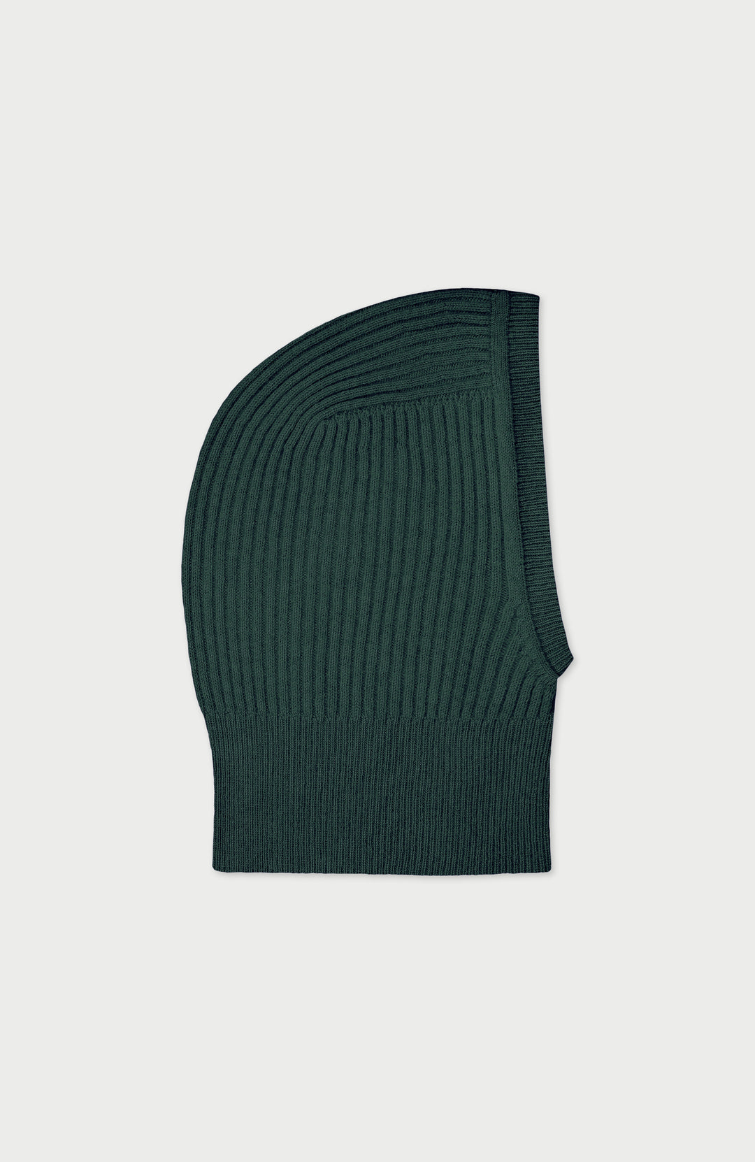 Green Merino Cashmere Open Face Balaclava By Paul James
