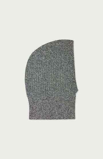 Grey Merino Cashmere Open Face Balaclava By Paul James