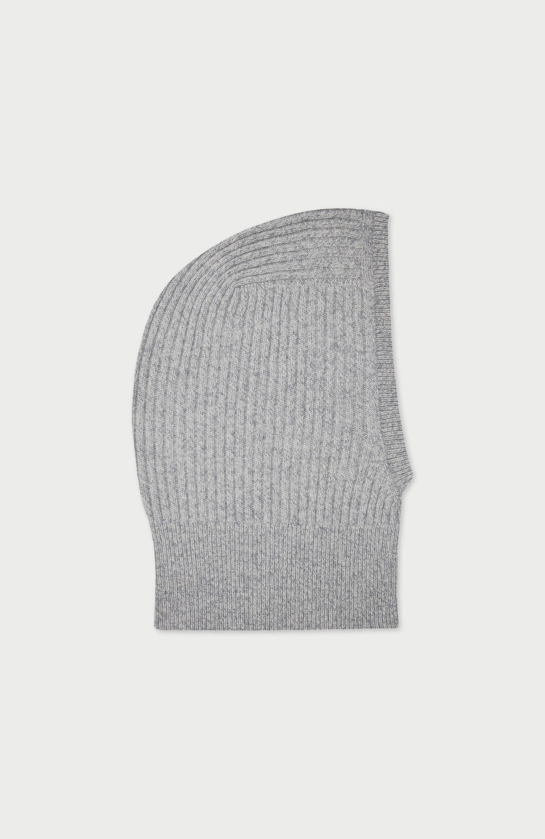 Grey Merino Cashmere Open Face Balaclava By Paul James