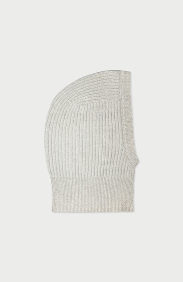 Grey Merino Cashmere Open Face Balaclava By Paul James