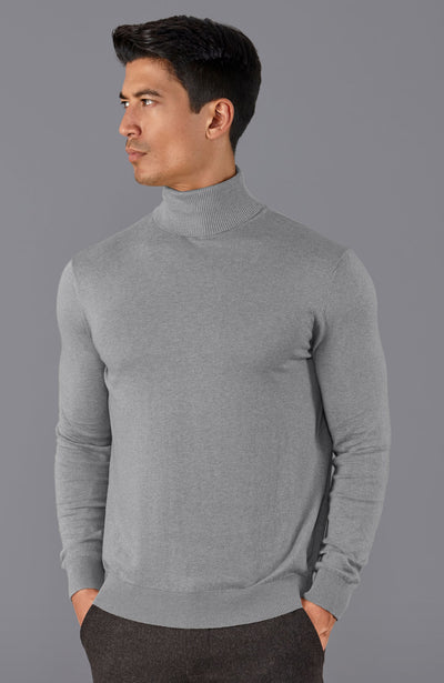 grey mens turtle neck sweater