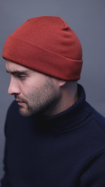 spice mens knitted watch cap beanie by Paul James