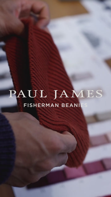 mens wool fisherman beanies by Paul James