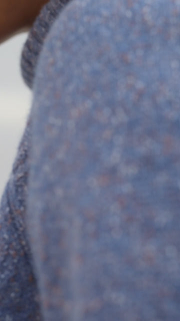 Womens Lambswool Silk Roll Neck Jumper