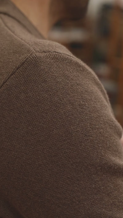 mens brown mandarin collar jacket 