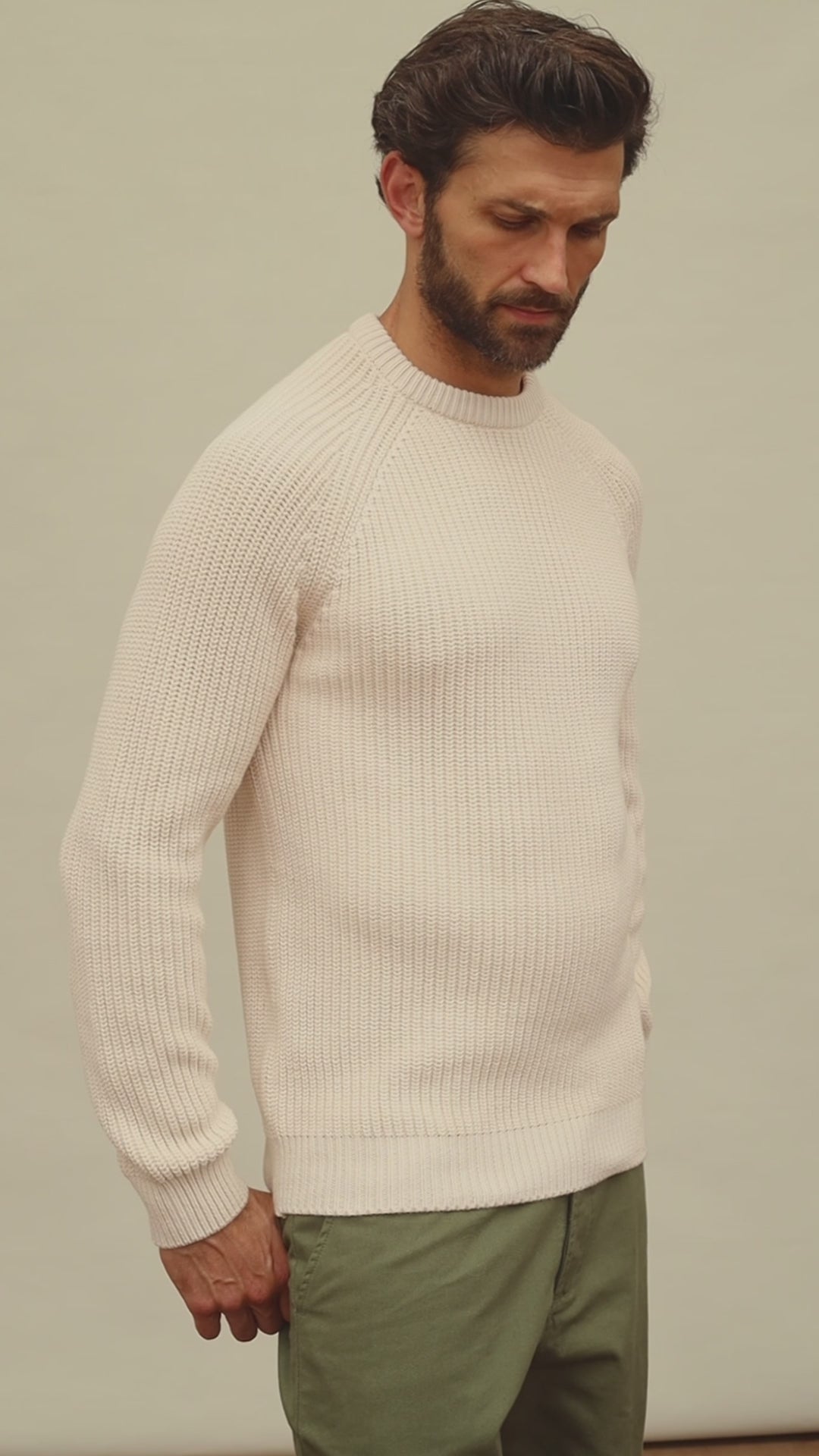 off white mens fisherman rib knit jumper