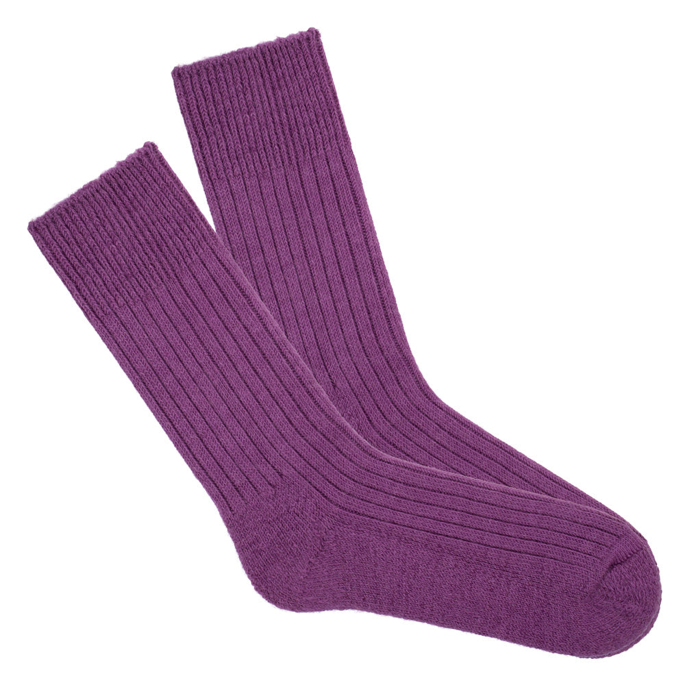 purple warm and comfortable walking boot sock