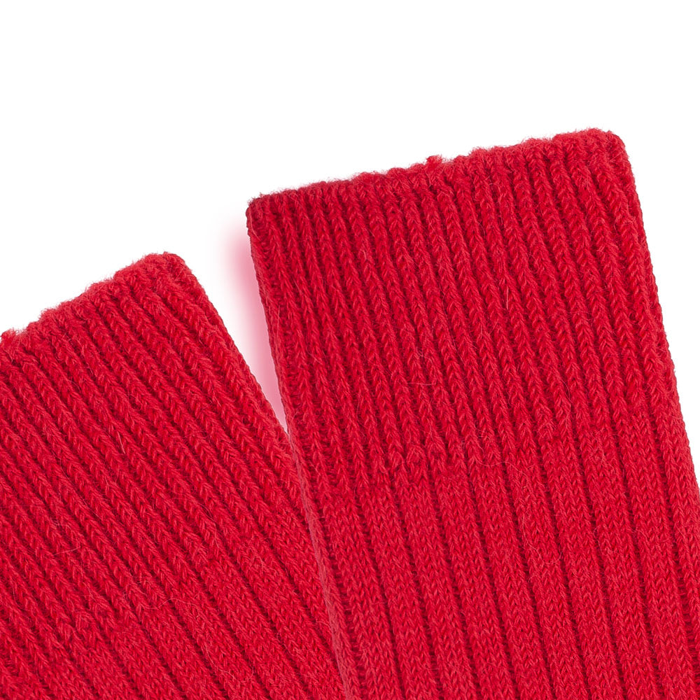 red warm and comfortable walking boot sock