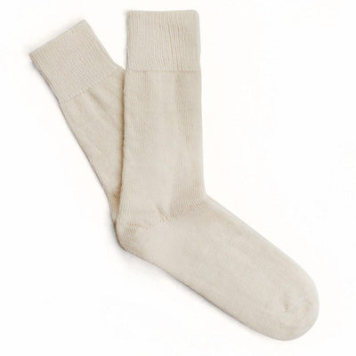 cream alpaca socks
