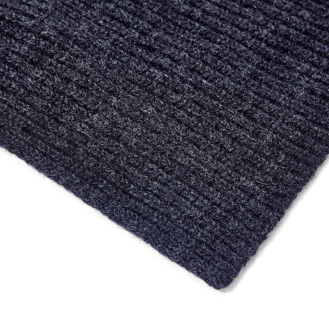 charcoal knitted cashmere scarf