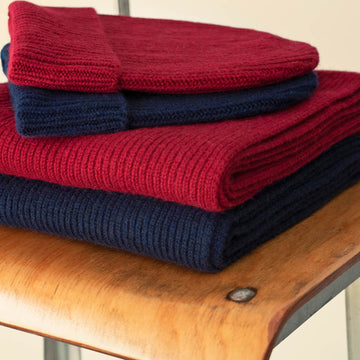 cashmere gift beanie hat scarf set