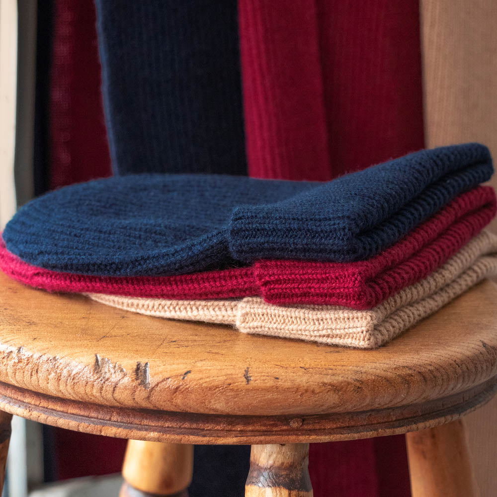 cashmere warm beanie hat by Paul James