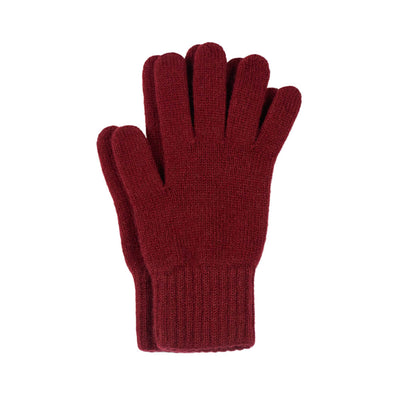 burgundy cashmere gloves