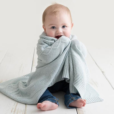 Stern-Babydecke aus Baumwolle