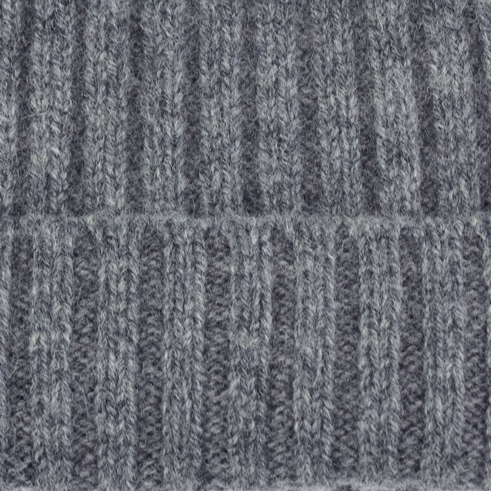light grey warm winter wool beanie hat