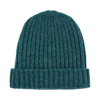 hunter green warm winter wool beanie hat