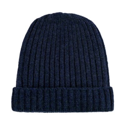 oxford blue warm winter wool beanie hat